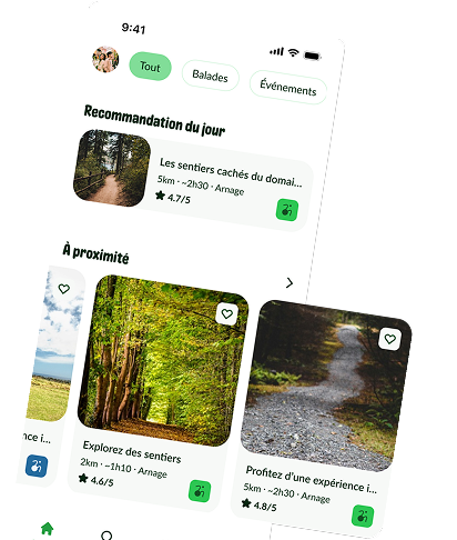 Design de l'application